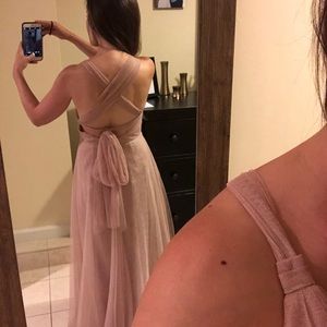 Dusty rose bridesmaid dress